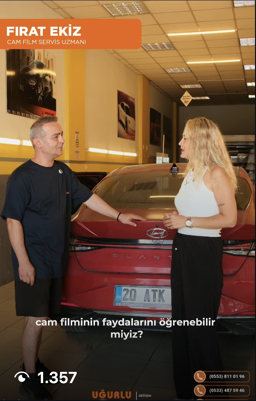 Aracınıza cam filmi yaptırmadan önce bilmeniz gereken her şeyi Uğurlu DMN Oto Cam uzamanımıza sorduk! 👇
